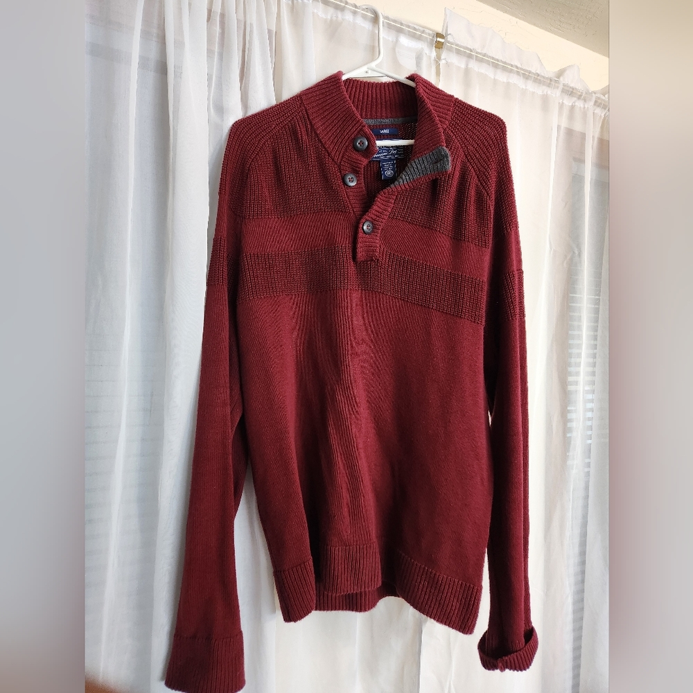 American‎ Rag Pullover Knit 3-button Sweater -Large